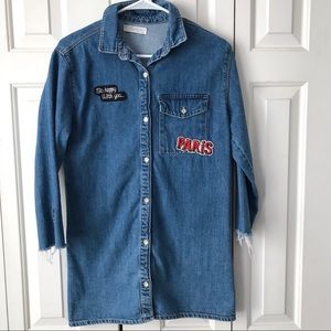 Zara Girls l Denim Dress Button Up
